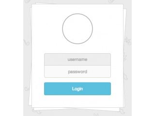 login form layered 