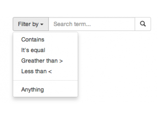 Search Panel With Filters