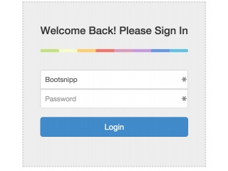 Simple login form - Bootsnipp style colorgraph