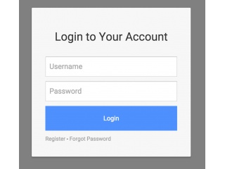 Clean Modal Login Form